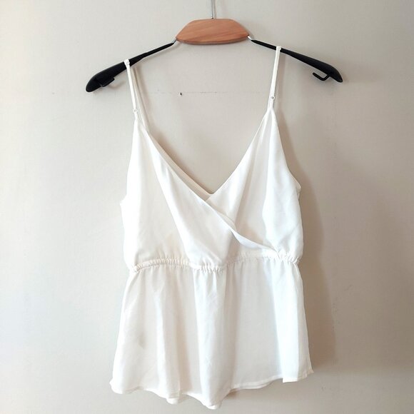 Aritizia Lot Sz S Babaton & Wilfred Camisole Sleeveless Top Silk Sevres Warren - Picture 2 of 4